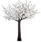 albero fiorito con led